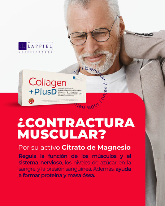 Collagen +Plus  Colágeno Hidrolizado | Magnesio  Vitamina C | Calcio
